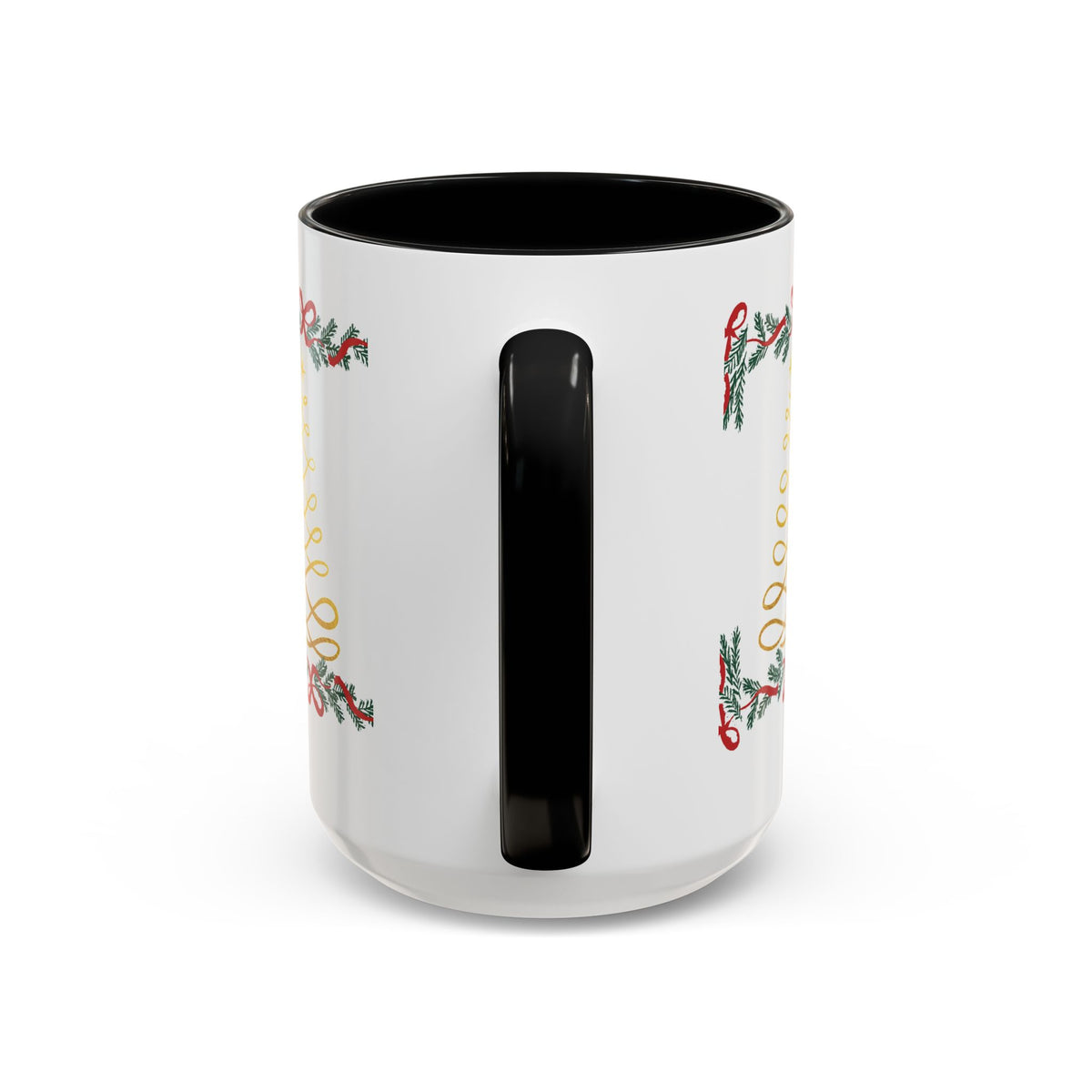 Christmas Scripture Coffee Mug — Luke 2:11 Holiday Accent Mug with Garland & Tree