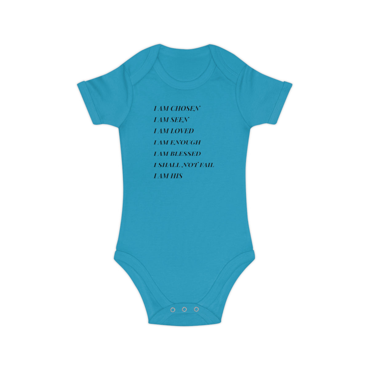 Affirmation Baby Bodysuit — "I Am Chosen, I Am Seen" Cotton Onesie
