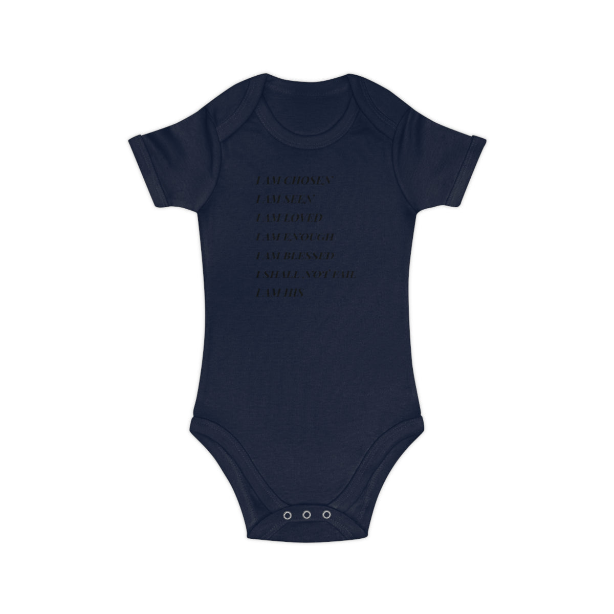 Affirmation Baby Bodysuit — "I Am Chosen, I Am Seen" Cotton Onesie
