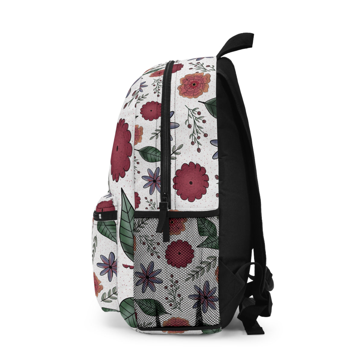 1 Corinthians 16:14 Floral Backpack — "Let All You Do Be Done In Love" Christian Backpack
