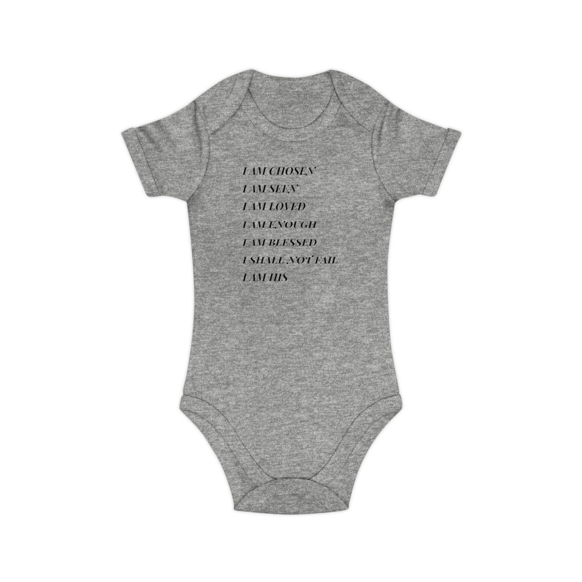 Affirmation Baby Bodysuit — "I Am Chosen, I Am Seen" Cotton Onesie